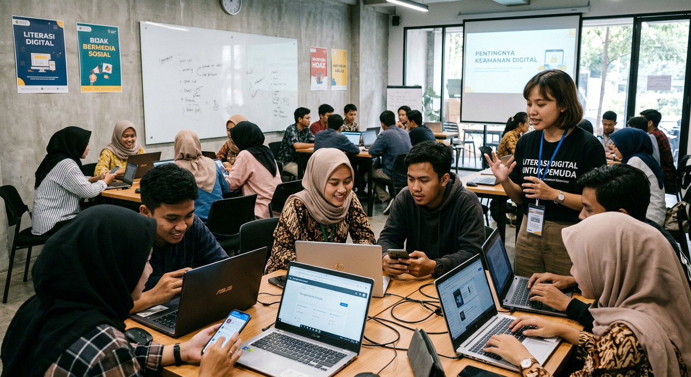 Workshop Literasi Digital Pemuda - kegiatan LIVESGP PASAMAN