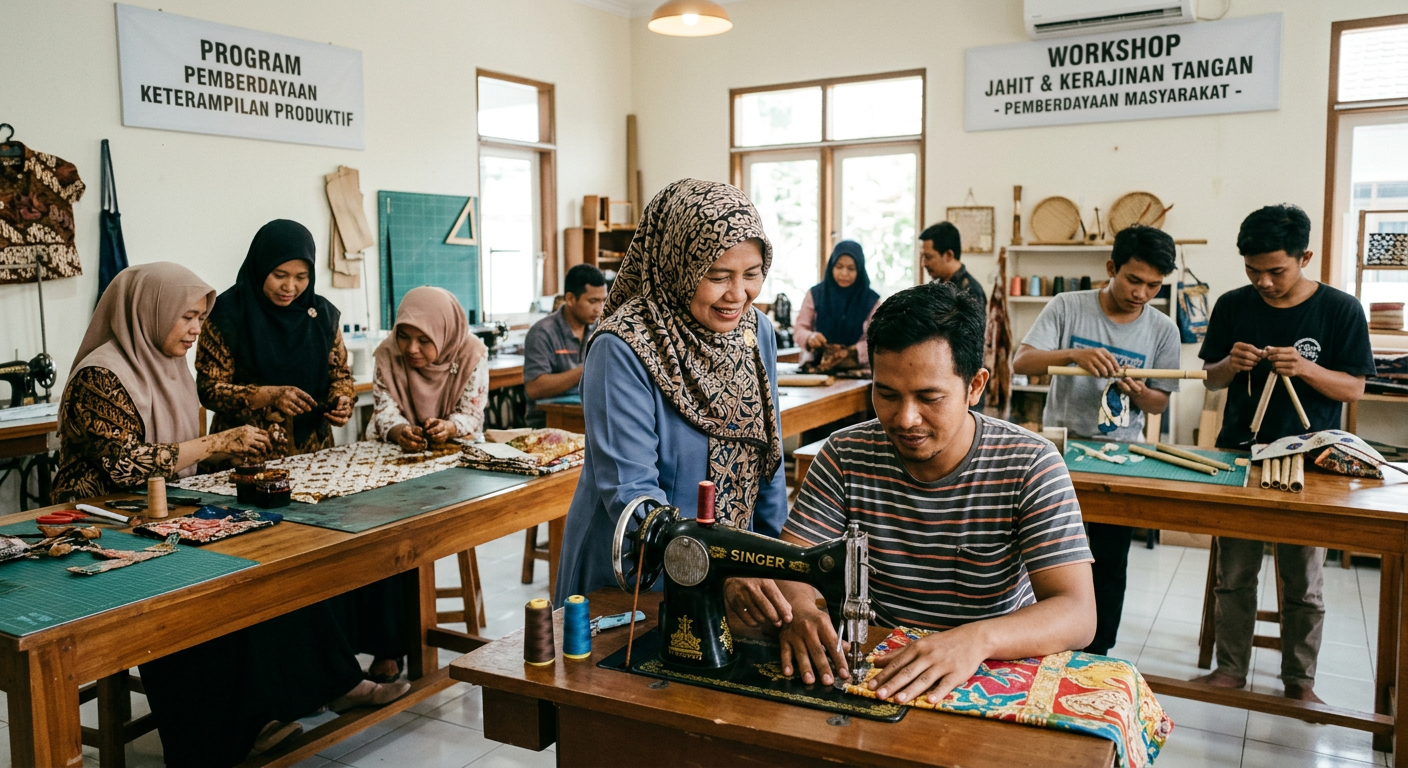 LIVESGP PASAMAN Berdaya - Program pemberdayaan masyarakat dan peningkatan keterampilan produktif.