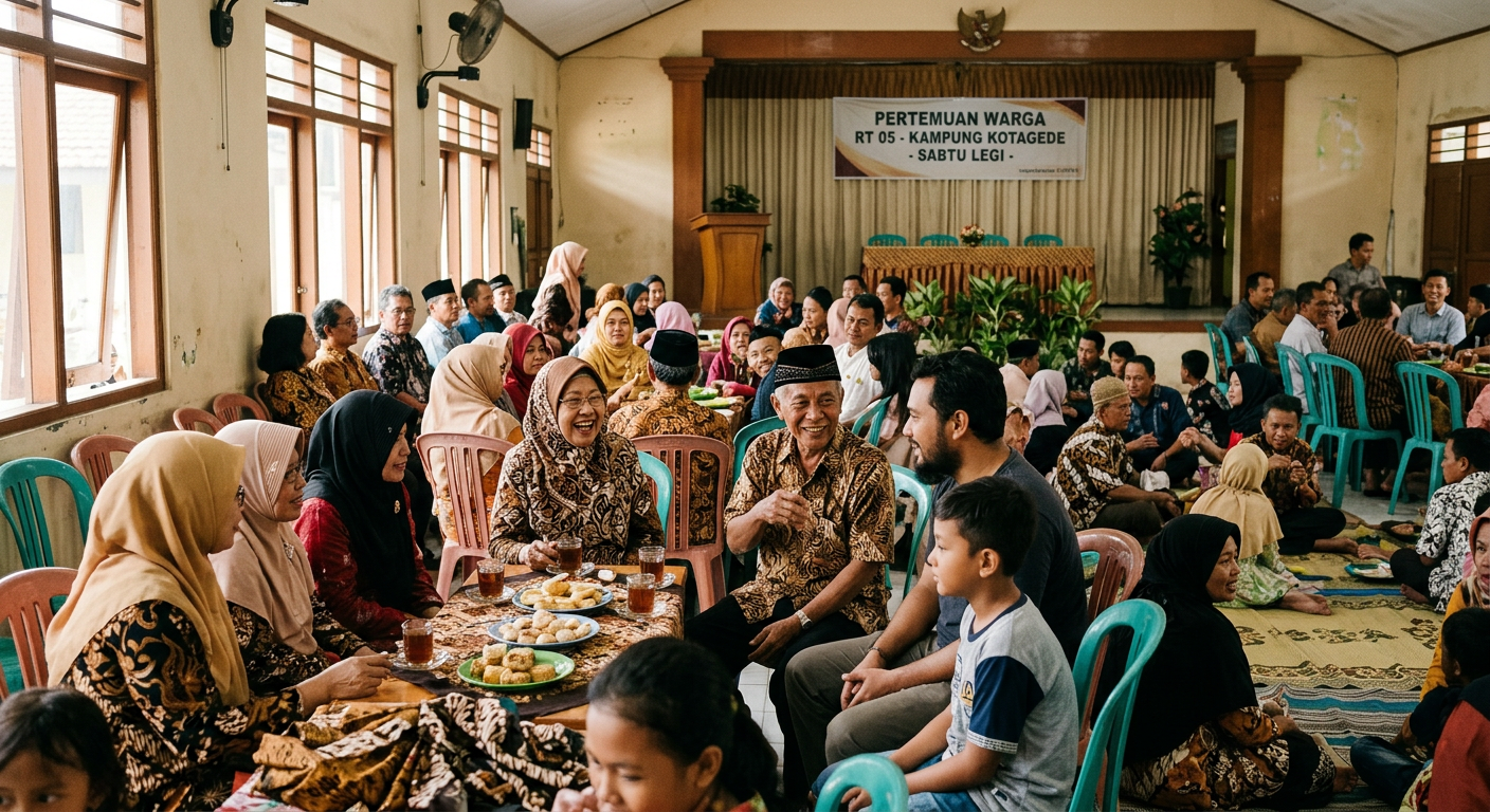 Pertemuan komunitas LIVESGP PASAMAN - masyarakat Indonesia berkumpul bersama